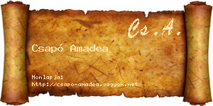 Csapó Amadea névjegykártya